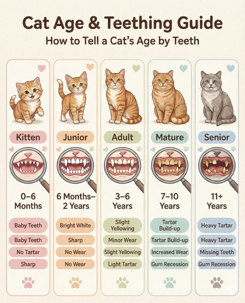 CAT AGE AND TEETHING GUIDE