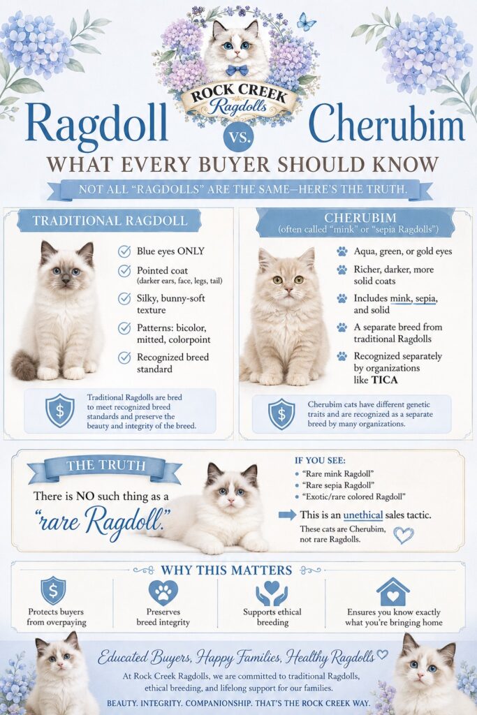 ROCK CREEK RAGDOLLS GRAPHIC - RAGDOLL VS CHERUBIM