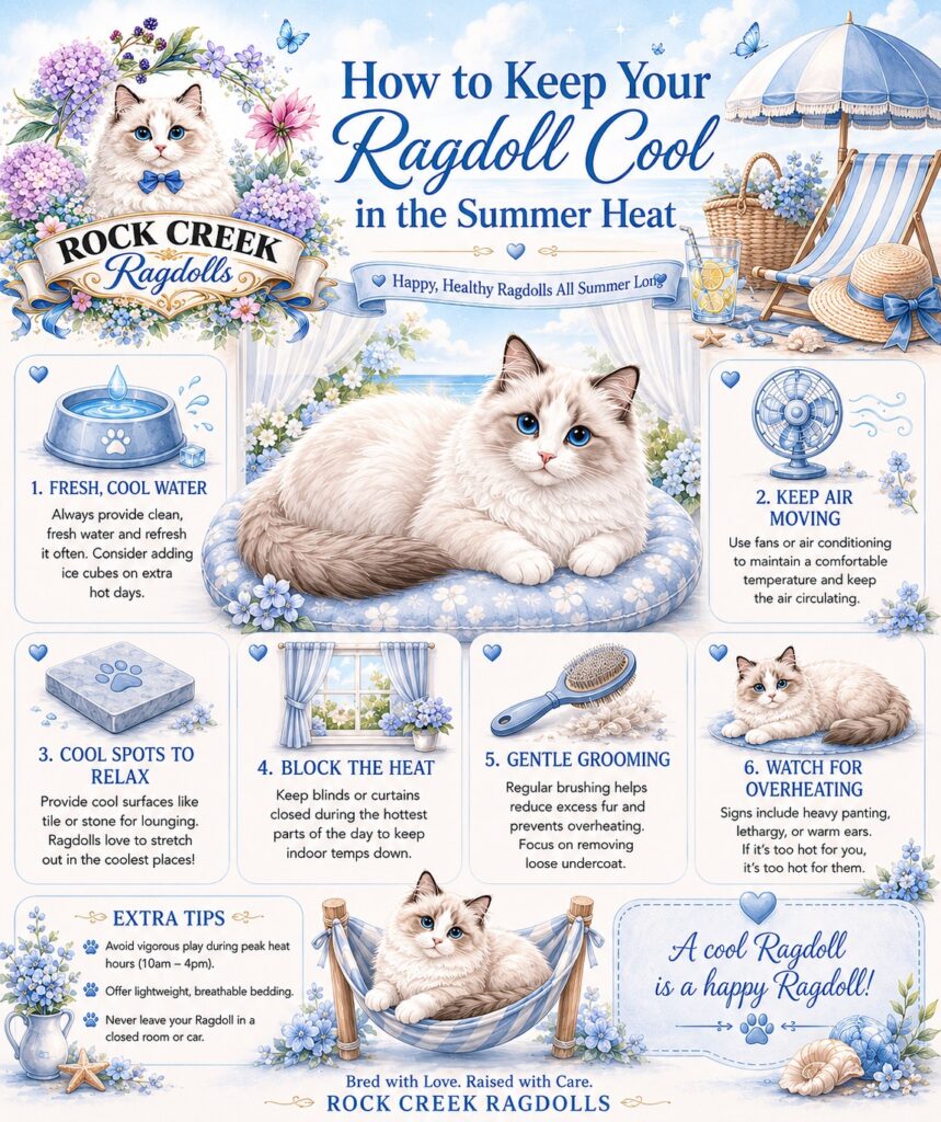 RCR GRAPHIC - How to keep your Ragdoll cool in summer heat
