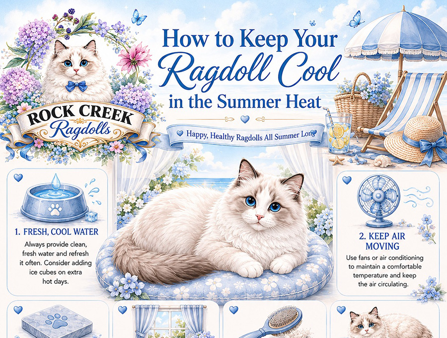RCR GRAPHIC - How to keep your Ragdoll cool in summer heat