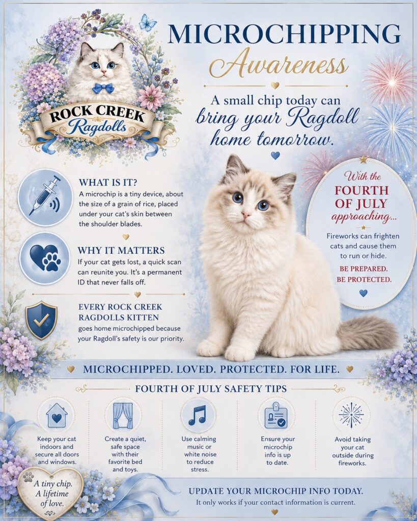 RCR GRAPHIC - importance of microchipping your Ragdoll