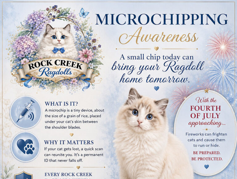 RCR GRAPHIC - importance of microchipping your Ragdoll