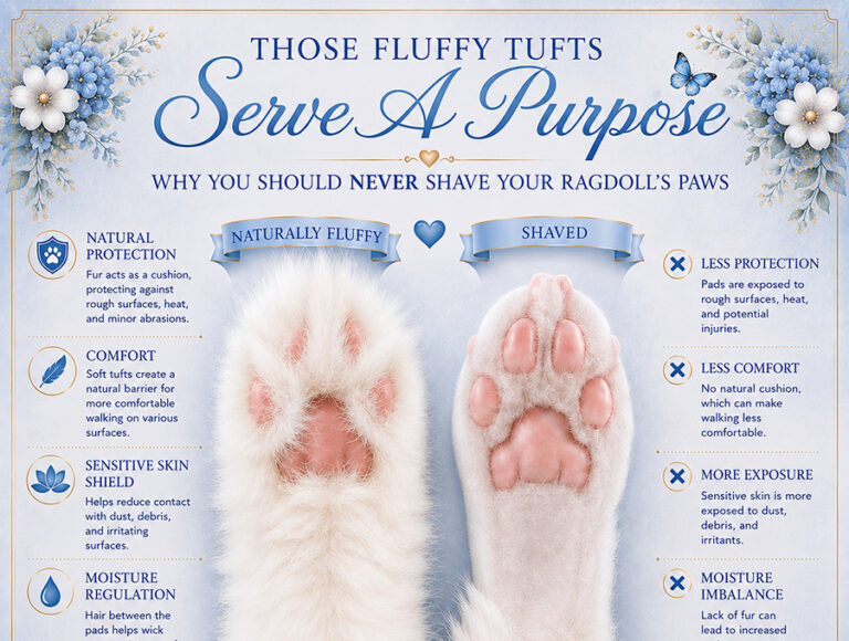 RCR graphic - shaving paw pads